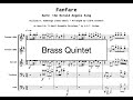Fanfare, Hark the Herald Angels Sing - [Long Version] for Brass Quintet