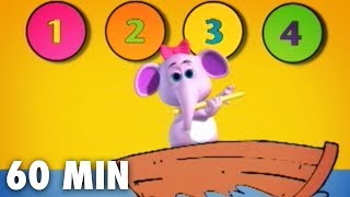 LEARN NUMBERS & Animals cartoon for kids Toddlers and babies | 60 Min DVD Baby Genius Nursery Rhymes