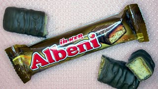 Asmr Ülker Albeni - Milk Chocolate Coated Bar With Caramel And Biscuits.