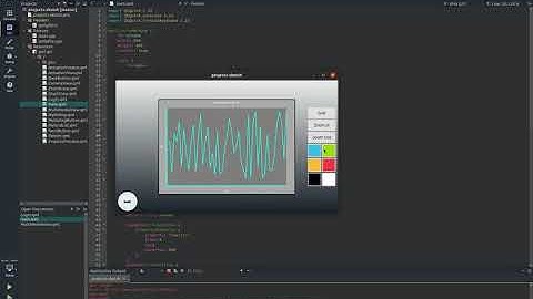 Qt QML chart application