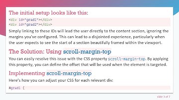 How to Use scroll-margin-top for Smooth Anchoring in HTML/CSS