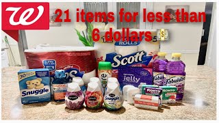 My Walgreens haul, 21 items for less than 6 dollars!! All digital coupons‼️