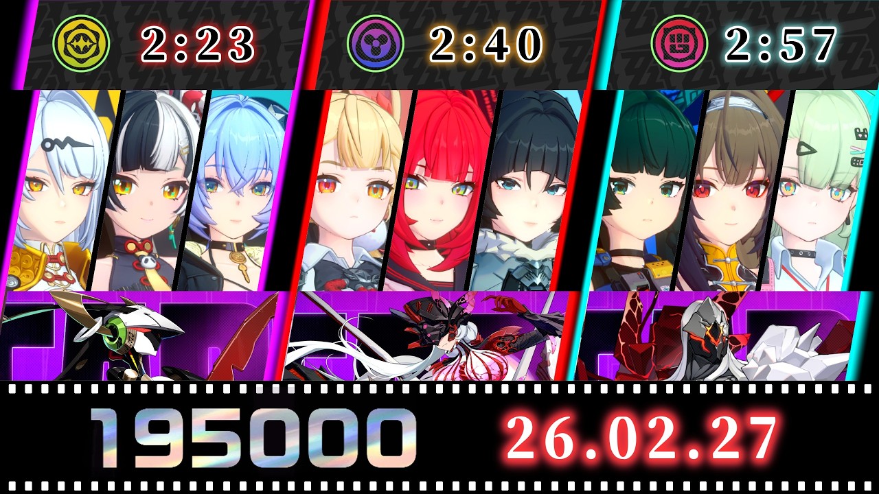 【ゼンゼロ】危局強襲戦 S31:195000pt 【プリマ・イコノクラスト/冒涜者/ワンダリングハンター】