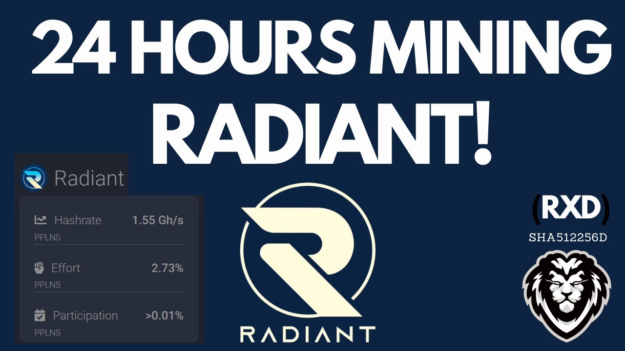 24 HOURS MINING RADIANT RESULTS! 2Gh/s GPU MINING RXD - YouTube