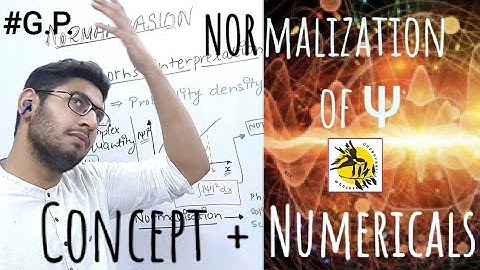 QM-9: Normalization of a Wave function, Concept + PYQs, Quantum Mechanics BSc/MSc/IIT-JAM/JEST/TIFR.