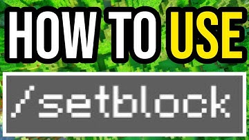How To Use /Setblock In Minecraft Bedrock - EASY TUTORIAL!