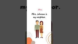 What's the difference between Miss, Mrs, Ms, Mr   #learnenglish #miss #mrs #mr #ms