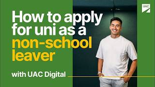 How to apply through UAC as a non-school leaver