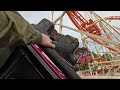 Olympia Looping onride POV horizon lock back row, Wiener Prater 2024
