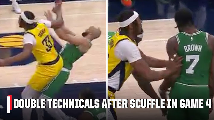 TEMPERS FLARE IN GAME 4 😯 Myles Turner and Jaylen Brown GET HEATED | NBA on ESPN