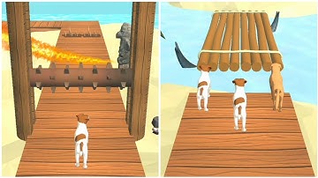 Dog Run 3D _ Fun Race game play all level iOS And android