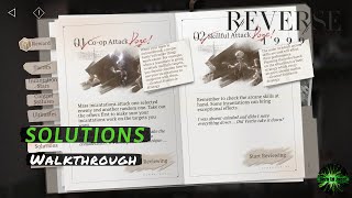 Reverse 1999 All Solutions (Walkthrough)