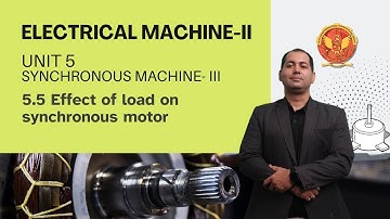 5.5 Effect of load on synchronous motor | EE501 |