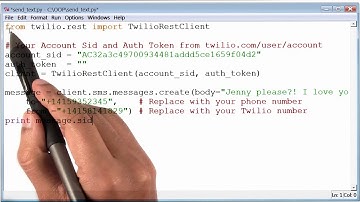 Lesson 2b (Use Classes)_Send Text | 07. Setting Up Our Code | Python Programming