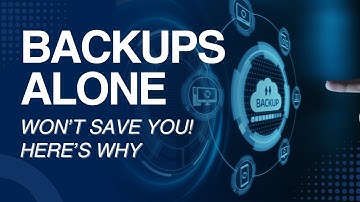 Backups don’t work