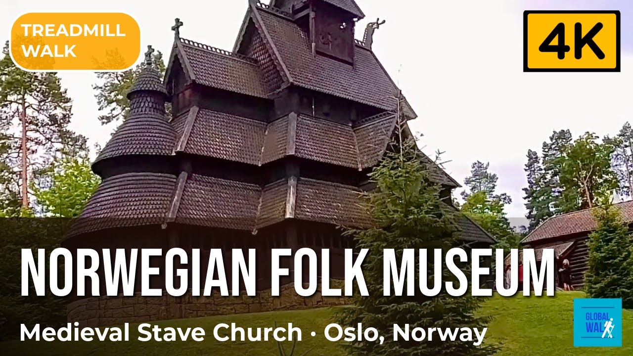 Norwegian Folk Museum 4K — Medieval Stave Church & Village, Oslo