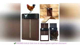 Automatic Chicken Coop Door Chicken House Door Light Sensor Farm Chicken Opener Pets Duck Cage Door