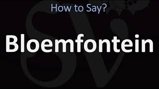 How to Pronounce Bloemfontein? (CORRECTLY) screenshot 1