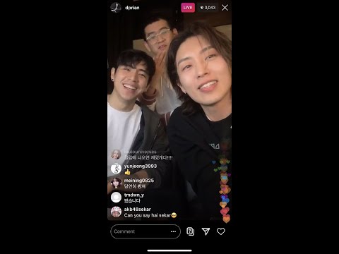 Dabin and Christian, DPR Live double Instagram live | 3rd March 2020 | 디피알라이브 유바롬