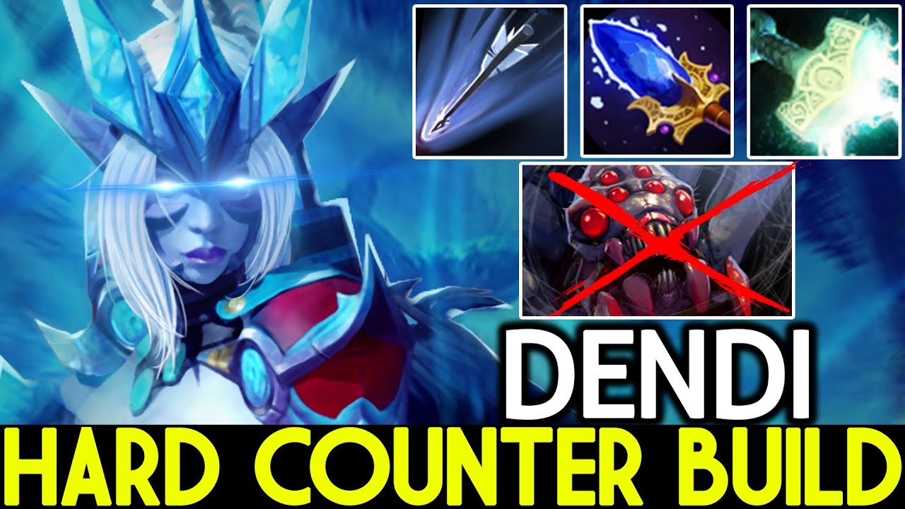 Dendi [Drow Ranger] Hard Counter Build VS Broodmother What a Game 7.21 ...