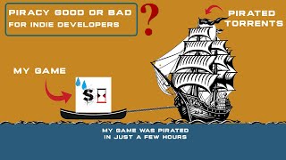 My solo-developed game was 'Pirated' (but it went well)