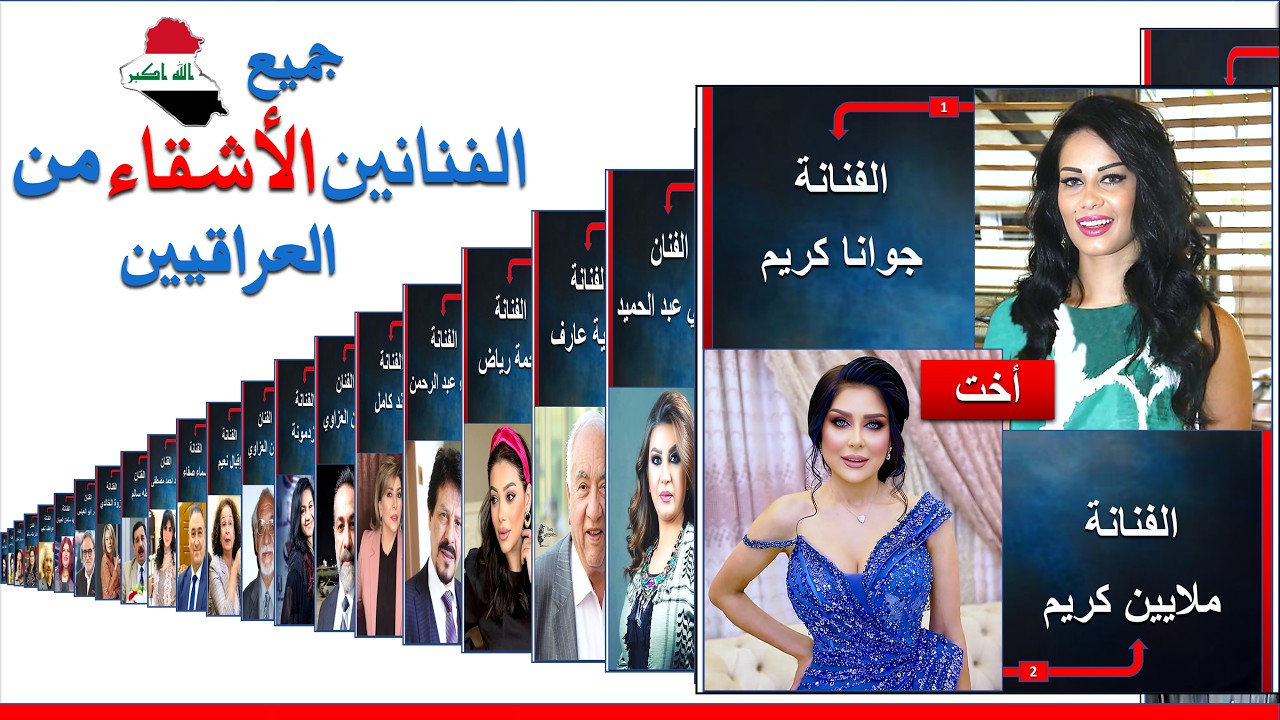 جميع الفنانين العراقيين الإخوة والأشقاء في الوسط الفني | الفنانين الأقارب | ممثلين عراقيين إخوة