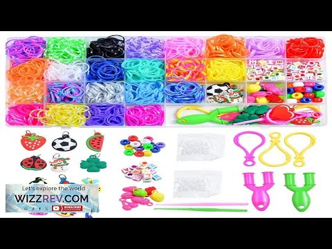600 1500pcs Colorful Loom Bands Set Candy Color Bracelet Making Kit DIY Rubber