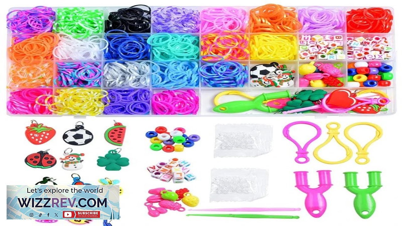 Набор из 600 (1500 шт.) разноцветных резинок Loom Bands, набор для самостоятельного изготовления ...