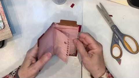 File Folder Flip Journal Tutorial, Part 4 Of 4 (Mini Ledger and Cover Decoration)