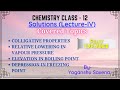 Solutions - lecture 4 | Chemistry - Class 12 | Fully explained by Yoganshu Saxena