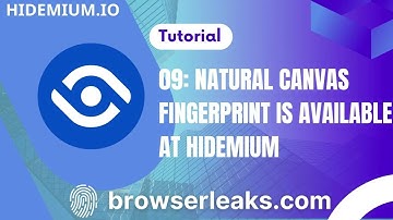 Tutorial 9: Natural Canvas Fingerprint is available at Anti-detect Browser Hidemium