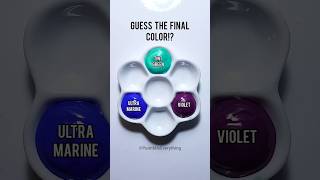 Radiance Glow Mix: Ultramarine, Violet &amp; Metallic Green #shorts #colormixing #satisfying #paintmix