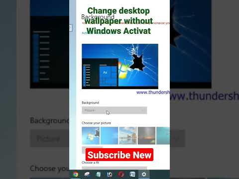 Change Desktop Wallpaper Without Window Activa
