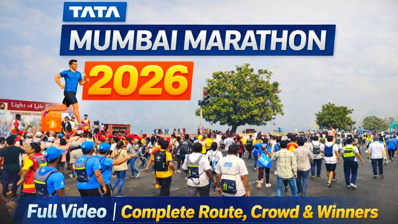 Tata Mumbai Marathon 2026 🏃‍♂️🔥 | Crowd Goes Crazy 😍
