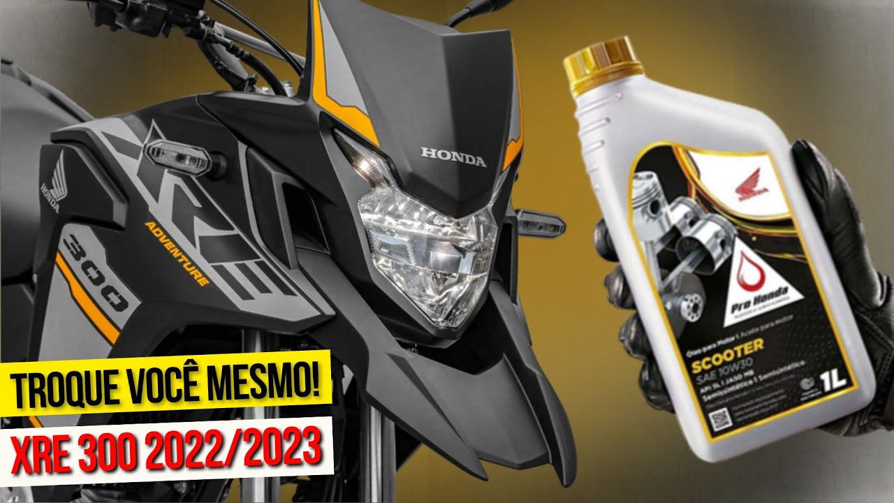 Como realizar a TROCA DO ÓLEO e do FILTRO DE ÓLEO da XRE 300 2022/2023 em CASA? | Saiba como trocar!
