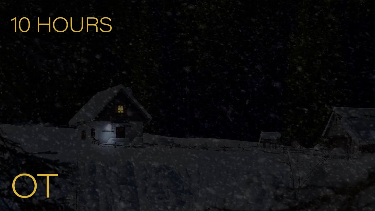 BLIZZARD IN THE SWISS ALPS | Howling Wind & Blowing Snow | Relax
