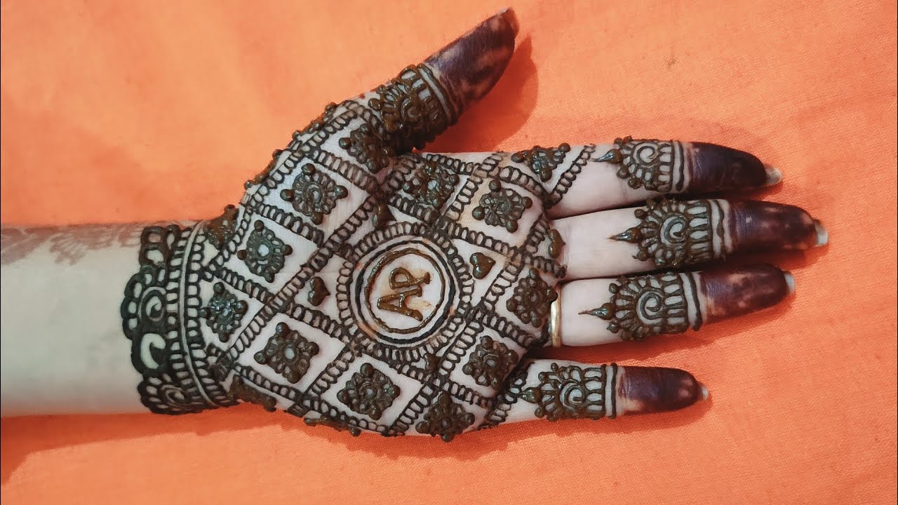 New simple and easy letest mehndi design front hand