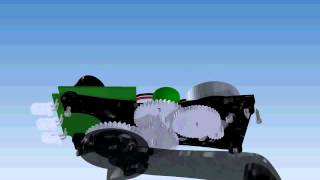 Hand-crank flashlight GE101 animation BBD