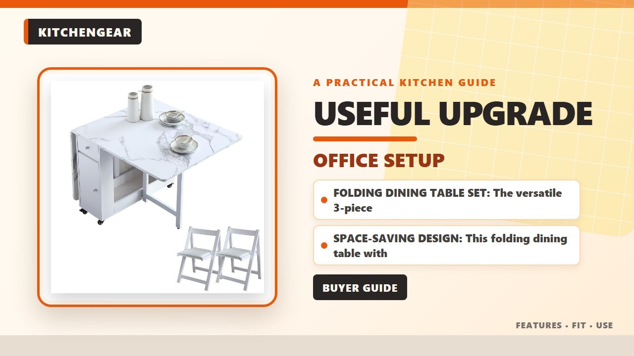 FUNROLUX Drop Leaf Folding Dining Table Review - YouTube