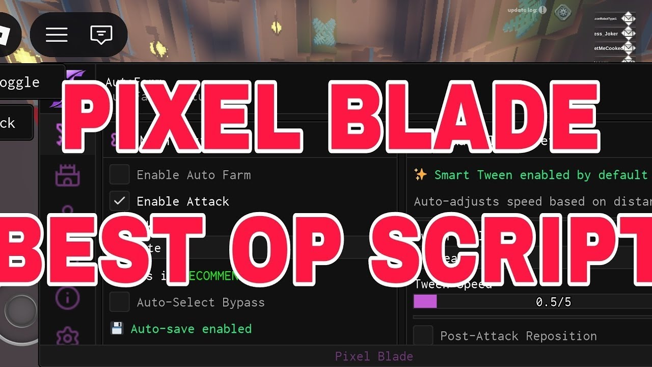 [BEST] Pixel Blade Script Kill Aura, Auto Farm, Max Upgrade [Roblox ...