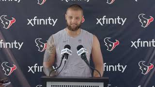 Cade Stover Texans Media Availability | Full July 29 Q&A