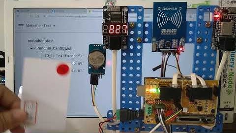 Motoduino WiFi Terminal物聯網應用系列30～可動態增減員工卡號的打卡系統