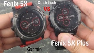 Garmin Fenix 5X vs Garmin Fenix 5X Plus : Quick Look