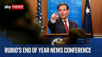 Rubio takes questions on Venezuela, Russia-Ukraine and Gaza during end of year address