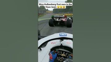 Niko Hulkenberg first race in the Haas team 😌😌😆
