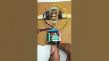 Dc motor rpm testing with controller #dcmotor #rpm #tech #experiment #youtubeshorts #shorts