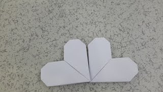 Origami kolay 💓 kalp yapımı 💓 kağıttan kalp yapımı.origami easy heart, how to make a paper heart