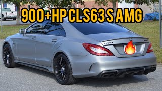 900+HP CLS63 S AMG brutal sound, acceleration and pure turbo whistle