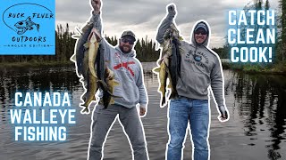 CANADA Walleye FISHING | Incredible ACTION on HIDDEN LAKES