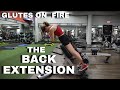 Glutes on Fire:  The Back Extension